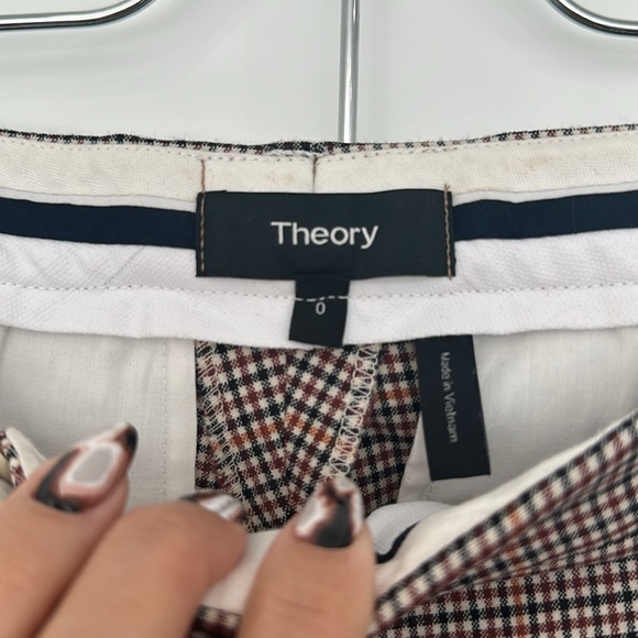 Theory plaid pant - Picture 3 of 4